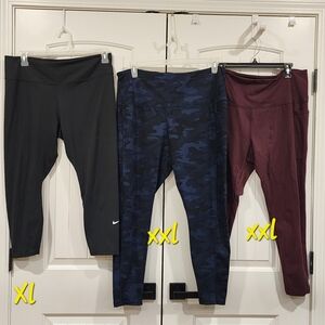 8 Items. Price For All! Plus Size Workout Gym Clothes Leggings And Tops